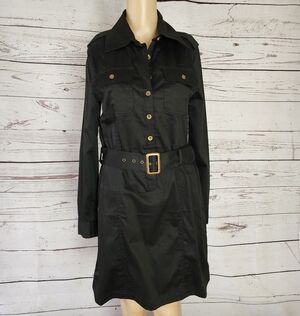 MG Originals Black Long Sleeve Cotton Dress Small NWT